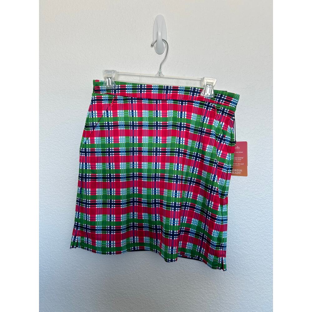 Rafaella Weekend Plaid Performance Active Golf Sk… - image 1